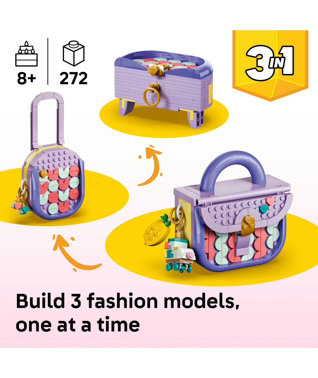 LEGO® Creator 3 in 1 Art Fashion Bag with Storage 31391 2 of 6