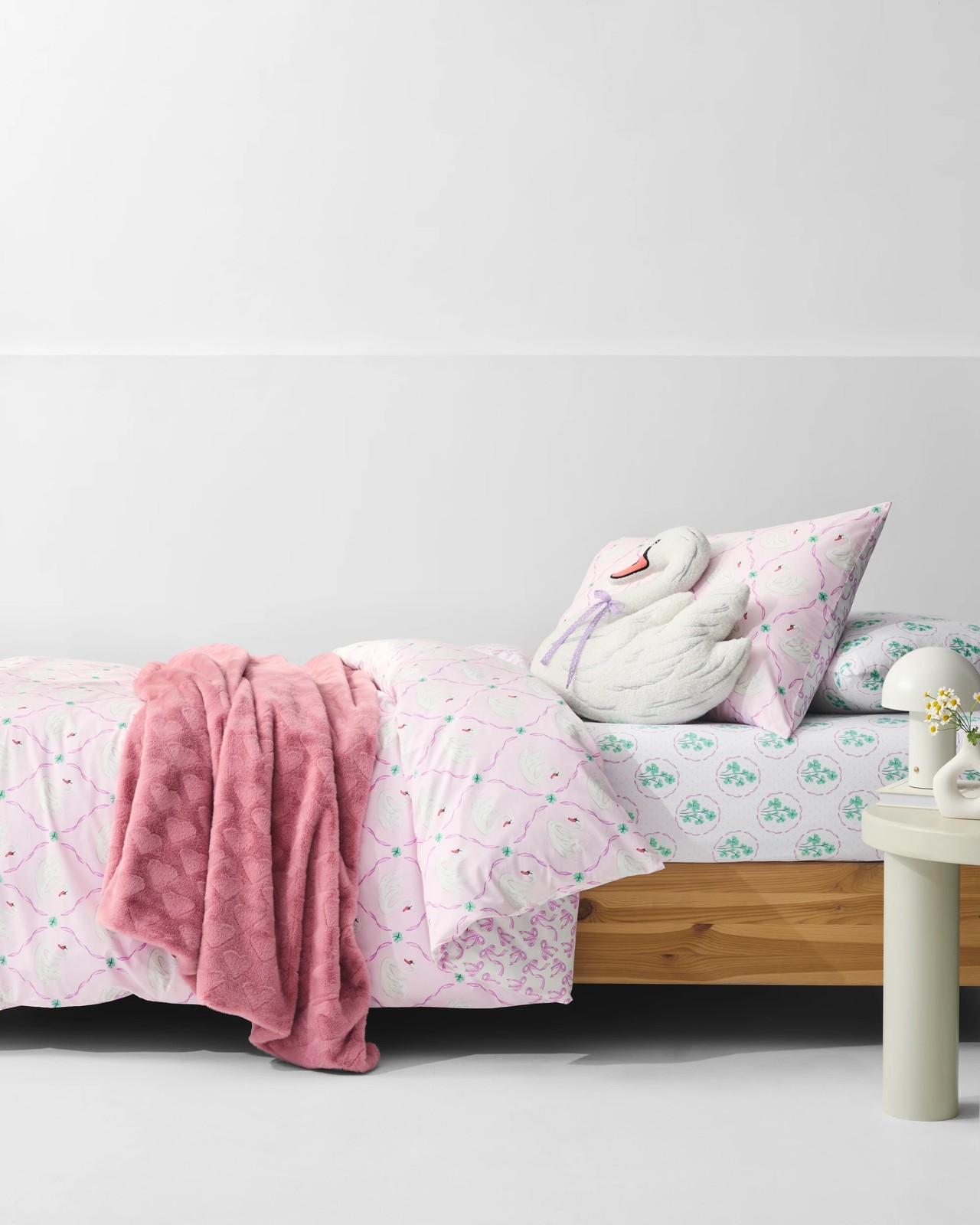 Aviana Swan Australian Cotton Quilt Cover Set 3 of 6