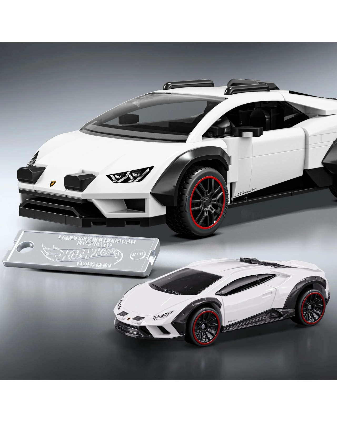 Hot Wheels Lamborghini Huracan Sterrato Building Toy Kit 3 of 6