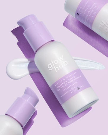 Glow Hub Purify & Brighten Moisture Lotion 95ml - Blueberry & Black Tea