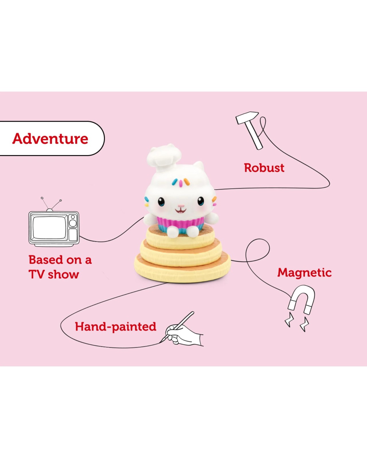 Tonies - Gabby's Dollhouse - Cakey Cat Tonie Audio Character 4 of 6