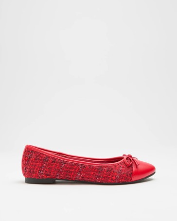 Womens Toe Cap Ballet Flat