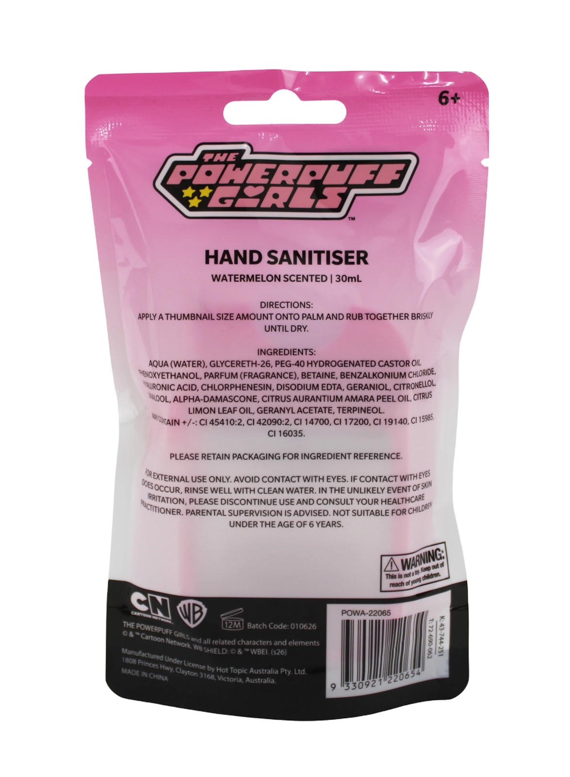 The Powerpuff Girls Hand Sanitiser 30ml - Watermelon Scented 2 of 4