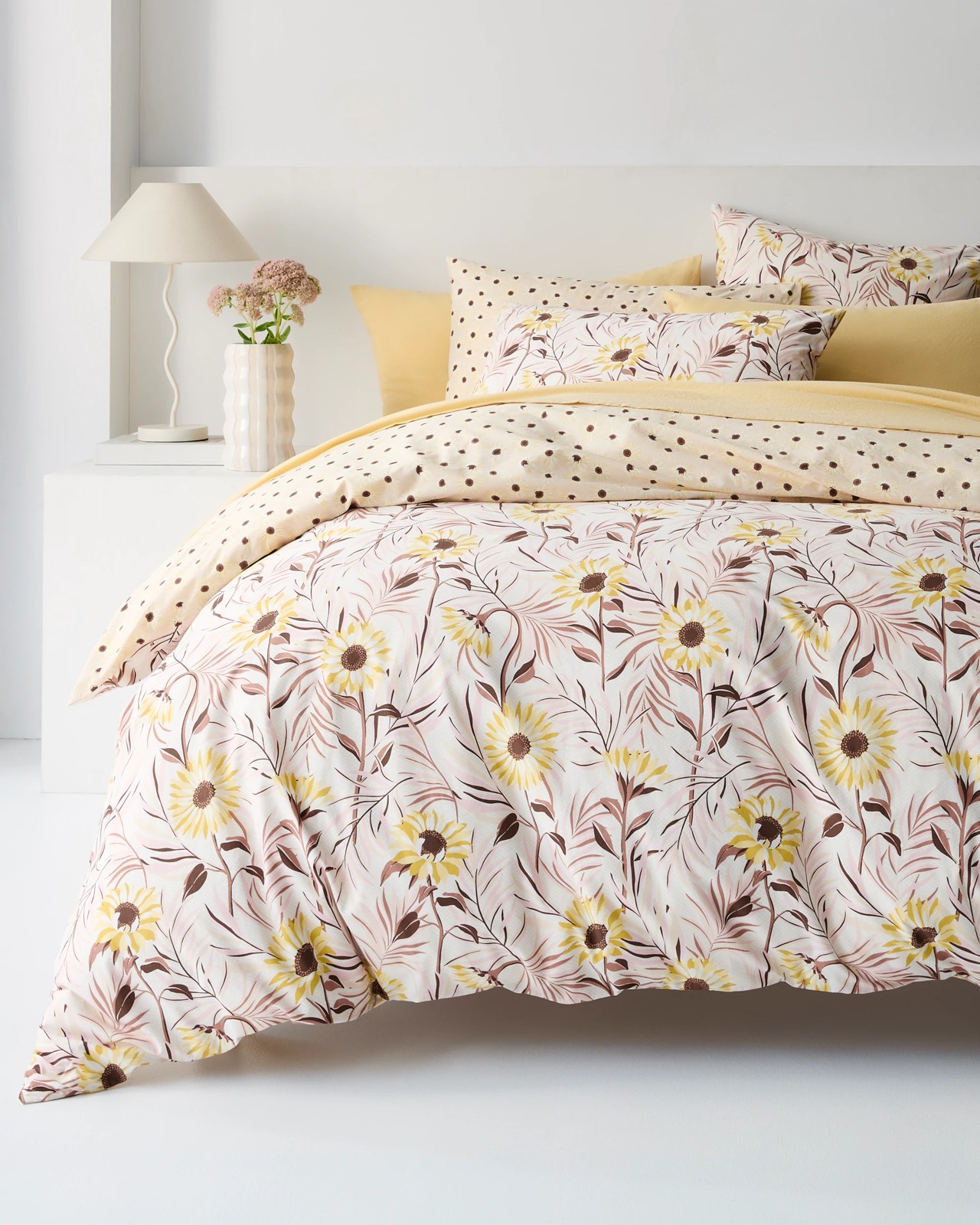 Maxie Sunflower Australian Cotton Quilt Cover Set 3 of 5
