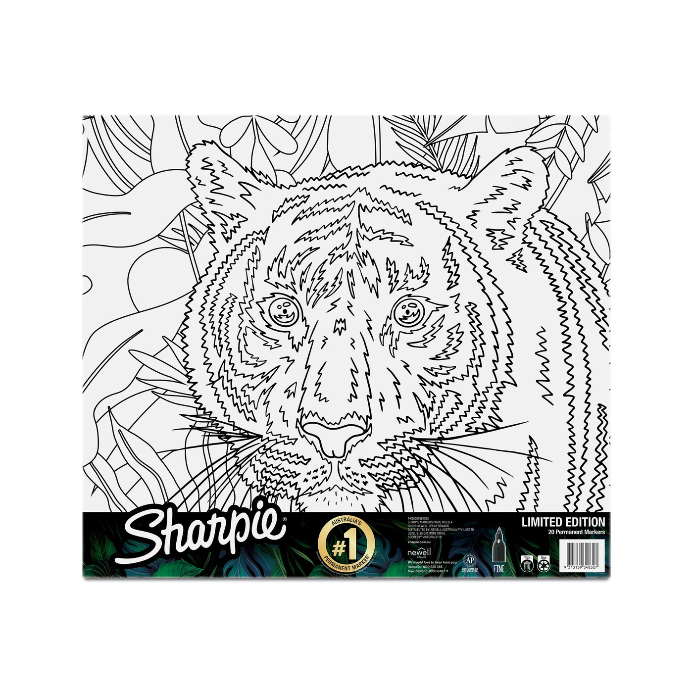 20 Pack Sharpie Limited Edition Fine Tip Permanent Markers Tiger Pack 2 of 5