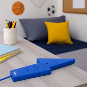 Arlec 4 Outlet Wave Overload Protected Powerboard - Blue product image