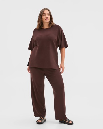 Plus Size Crepe Knit Top