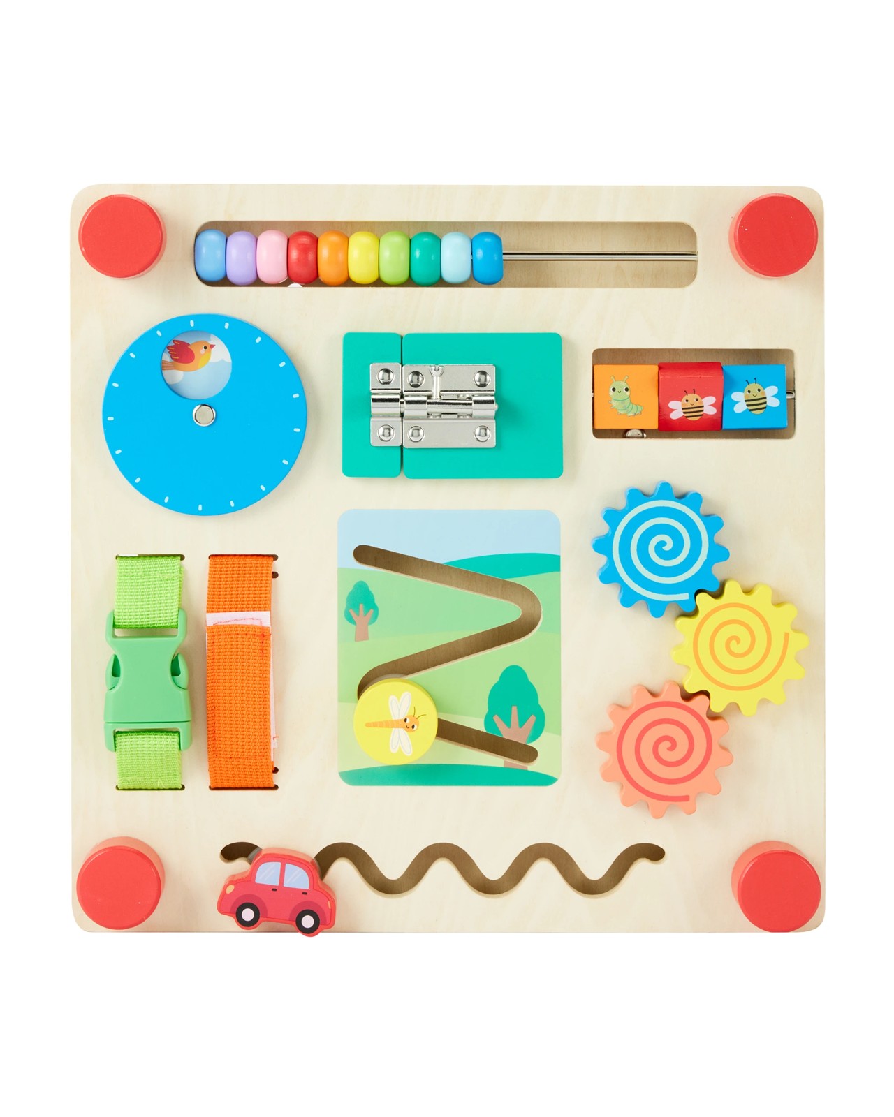 Anko Wooden Busy Board Bench 2 of 5