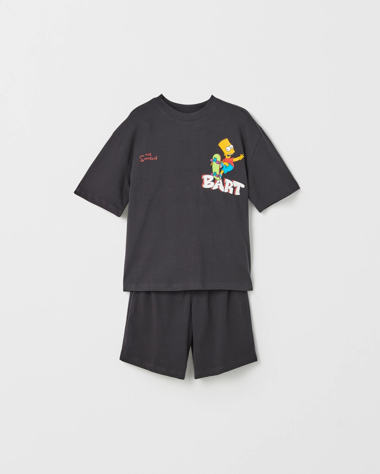 Licensed The Simpsons Australian Cotton Older Boys Oversized Knit Pyjama Set 4 of 4
