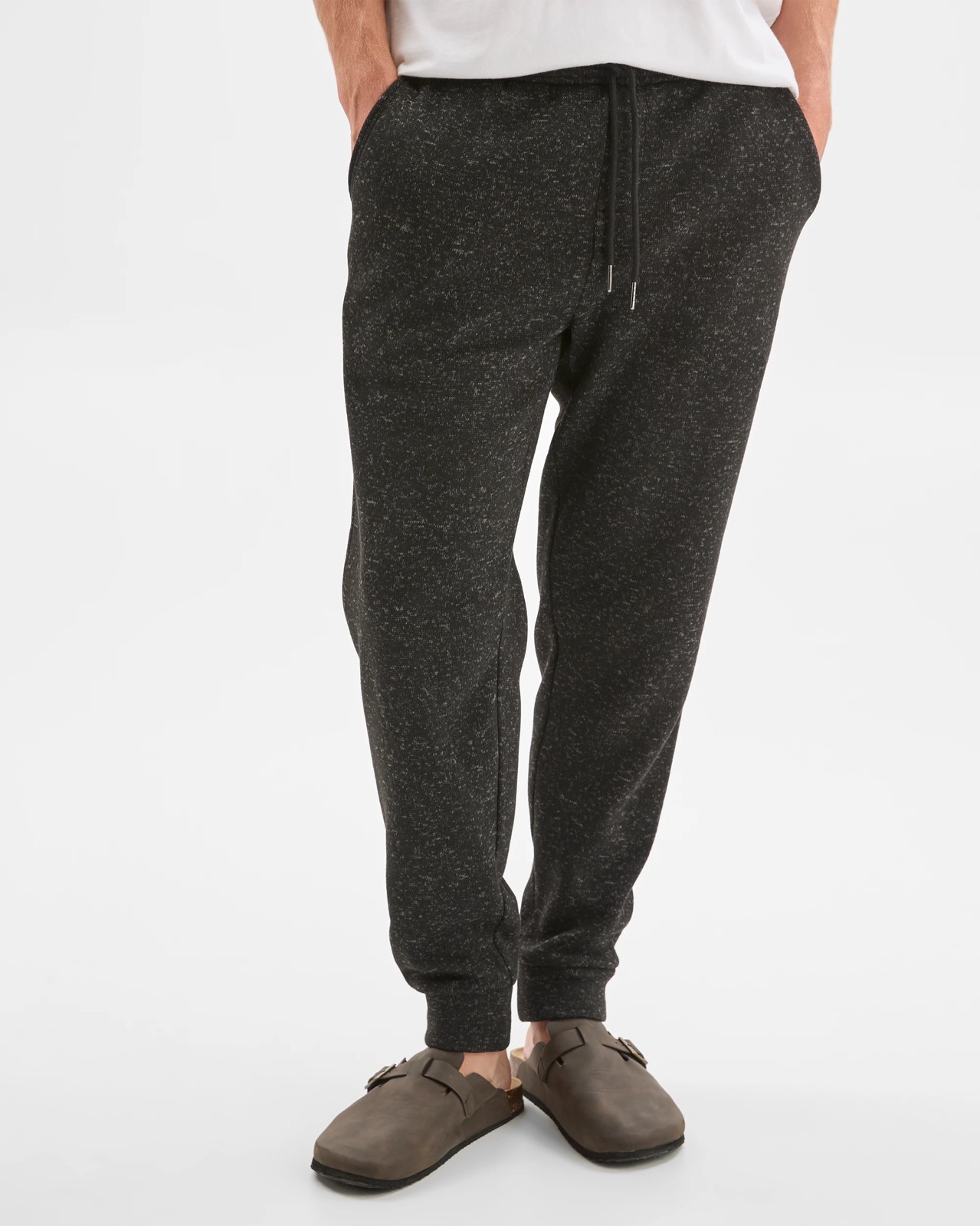 Cuffed Full Length Trackpants - Black Marle 2 of 6