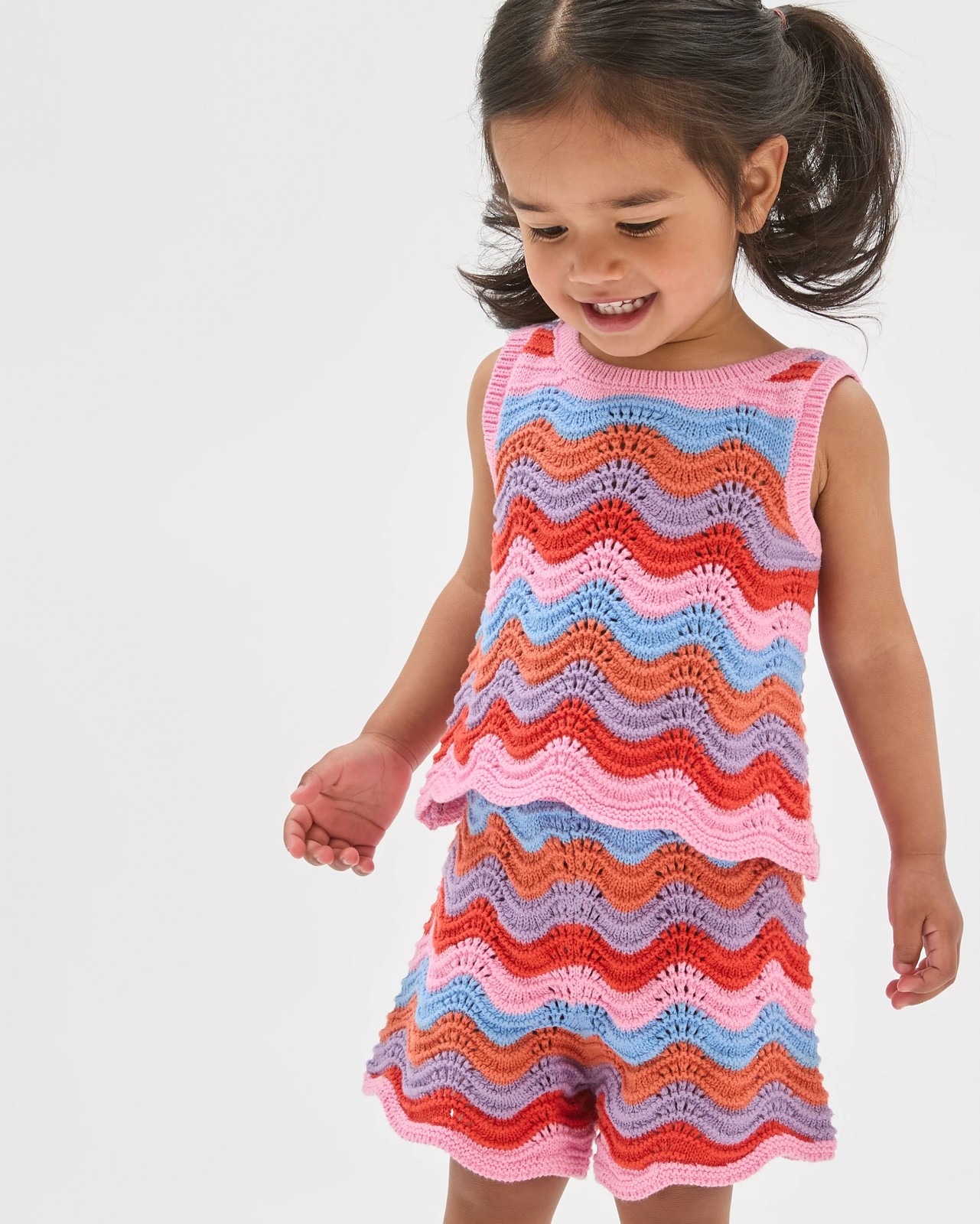 Baby Organic Cotton Crochet Top & Shorts Set 3 of 6