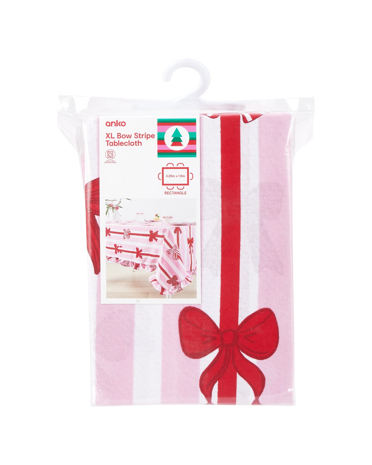 Anko Extra Large Bow Stripe Tablecloth 5 of 6
