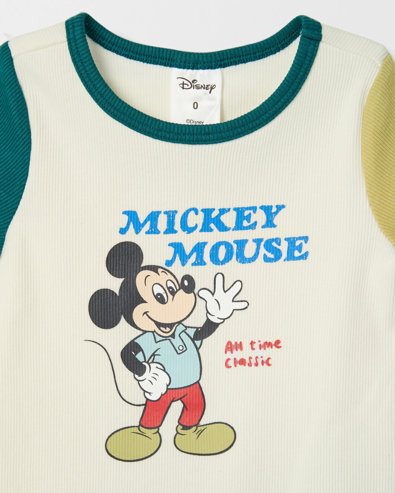 Disney Licensed Baby Organic Cotton Bodysuit & Shorts Set 2 of 3