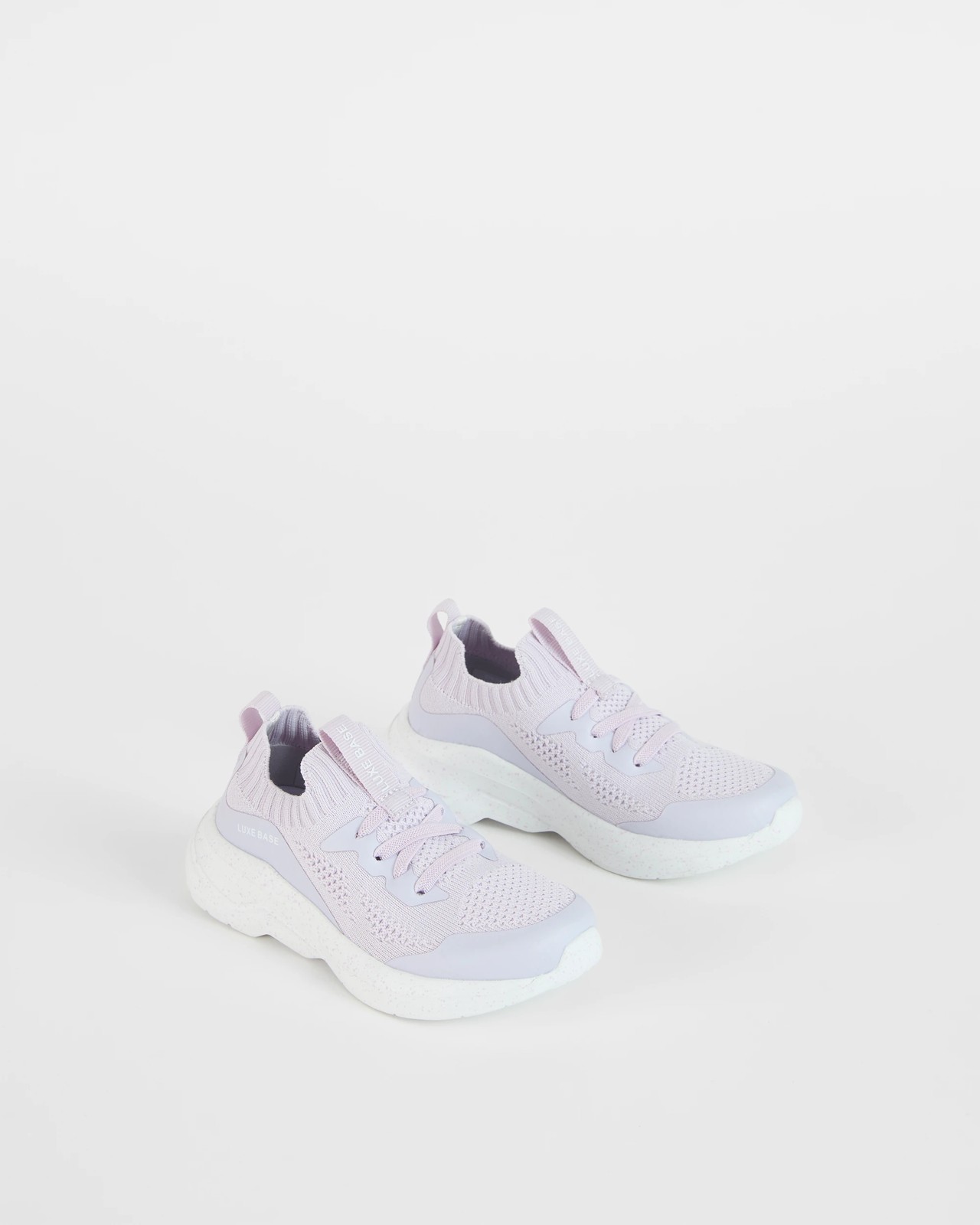 Textured Knit Sneakers - Lilac 2 of 3