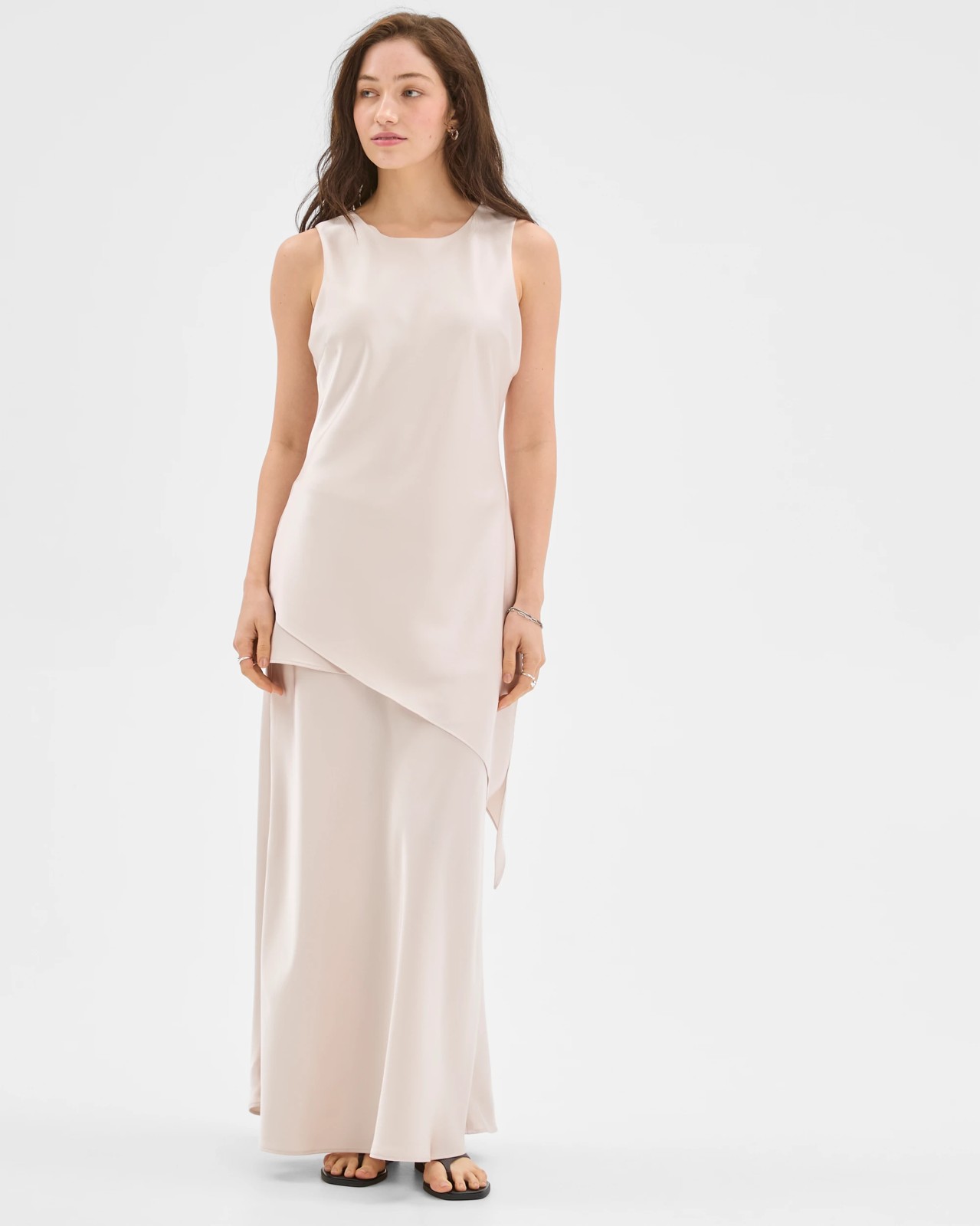 Lily Loves Satin Layered Maxi Skirt 2 of 5