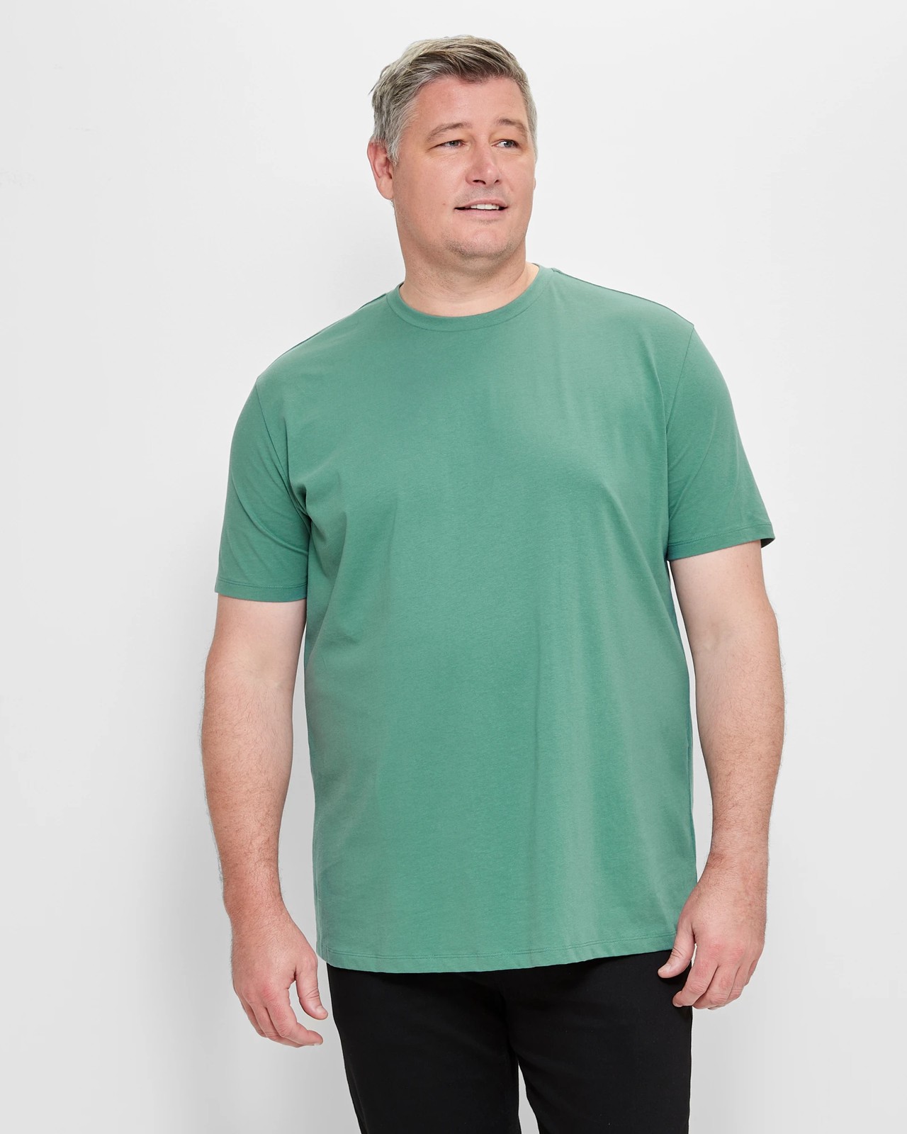 Plus Size Australian Cotton Crew T Shirt Sage Bush Green Target Australia