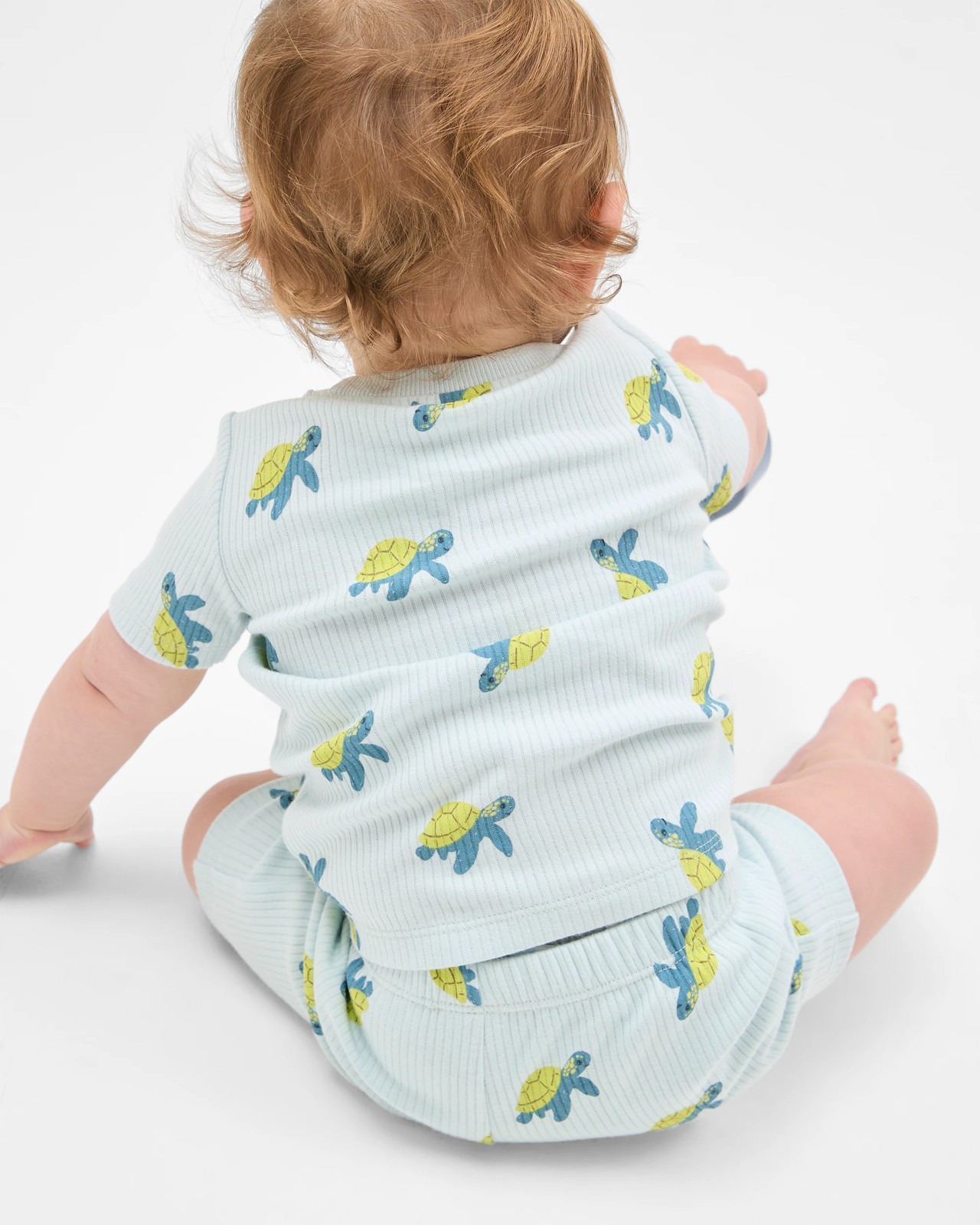 Baby Organic Cotton Ribbed Pyjama Set 4 of 6