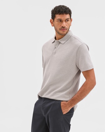 Australian Cotton Textured Fashion Polo Top