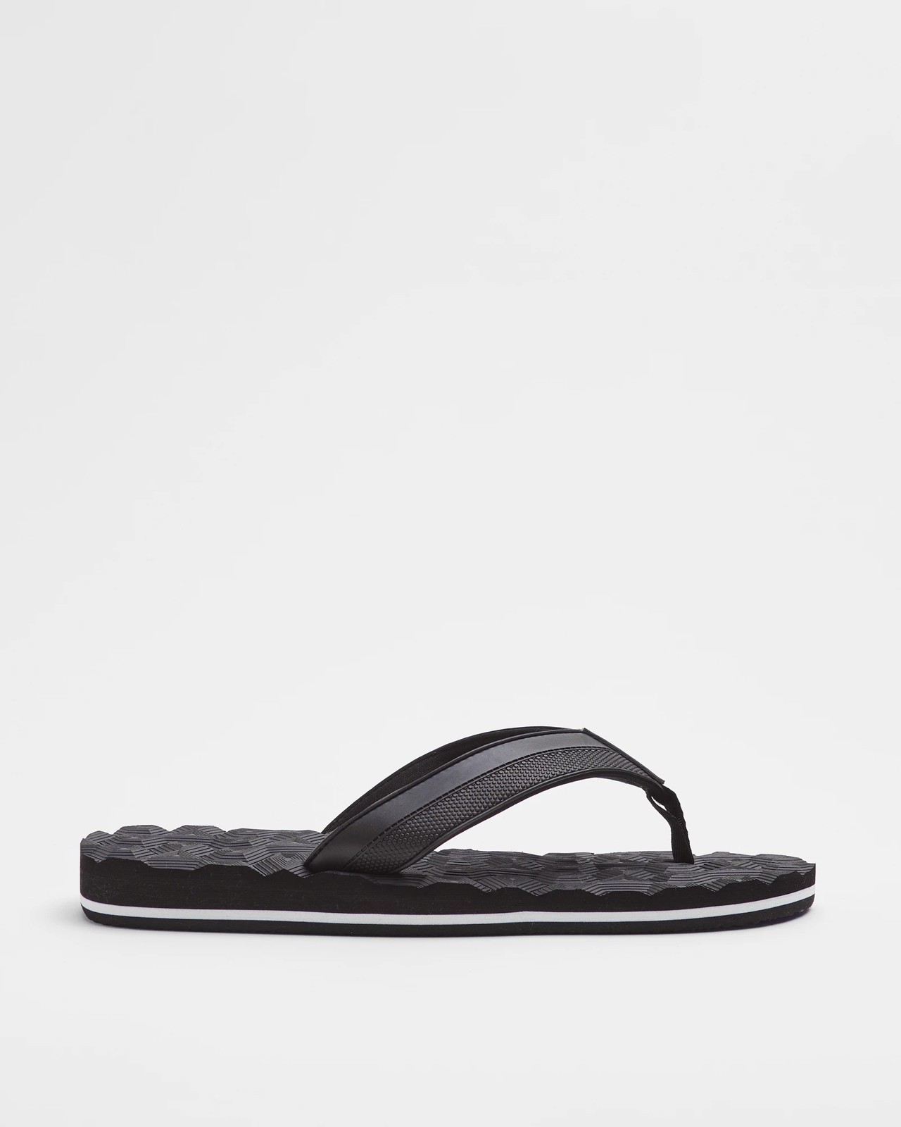 Mens Textured Footbed Thongs | Target Australia