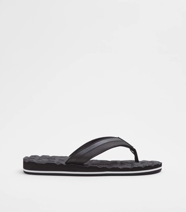 Mens Textured Footbed Thongs