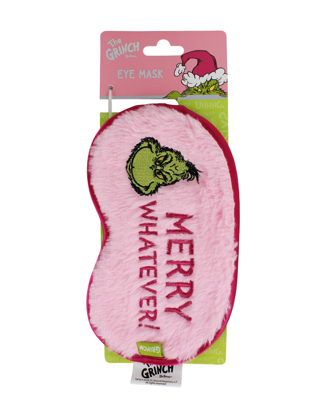 The Grinch Slogan Eye Mask 2 of 4