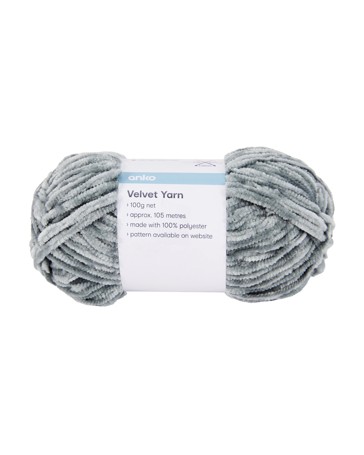 Anko Velvet Yarn - Smokey Green