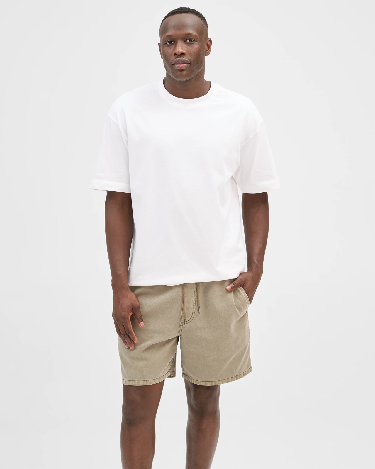 Commons Australian Cotton Twill Volley Shorts - Capers 2 of 6