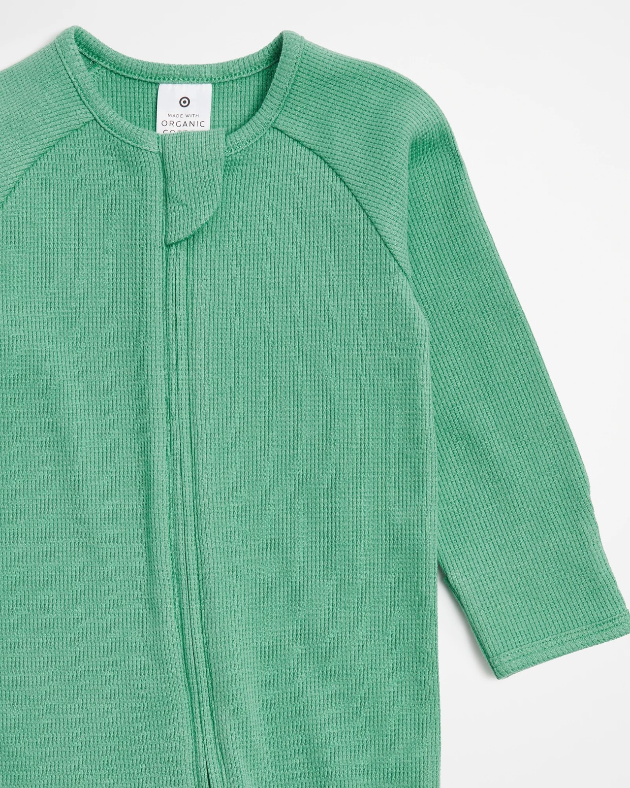 Baby Organic Cotton Waffle Zip Coverall 2 of 3