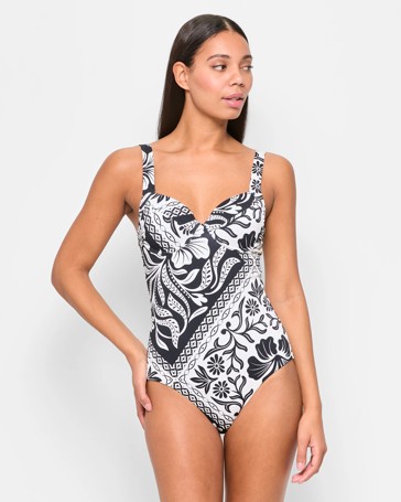 Underwire Balconette One Piece Bathers - Shape Your Body