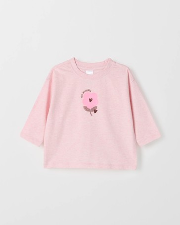 Baby Organic Cotton Long Sleeve Print T-Shirt