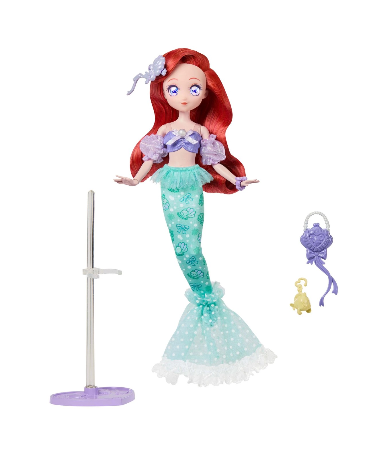 Disney Collector Princess Mermaid Ariel Manga Anime Doll & Accessories 5 of 6