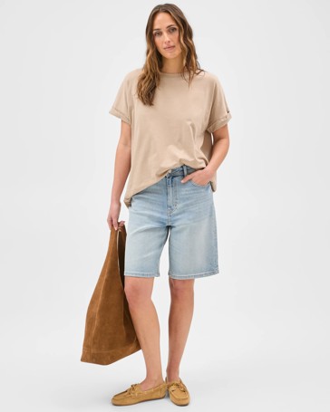 Boy Bermuda Denim Shorts