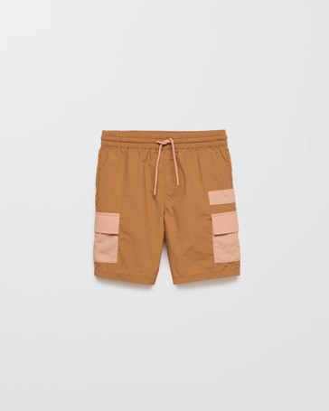 Recycled Nylon Cargo Shorts