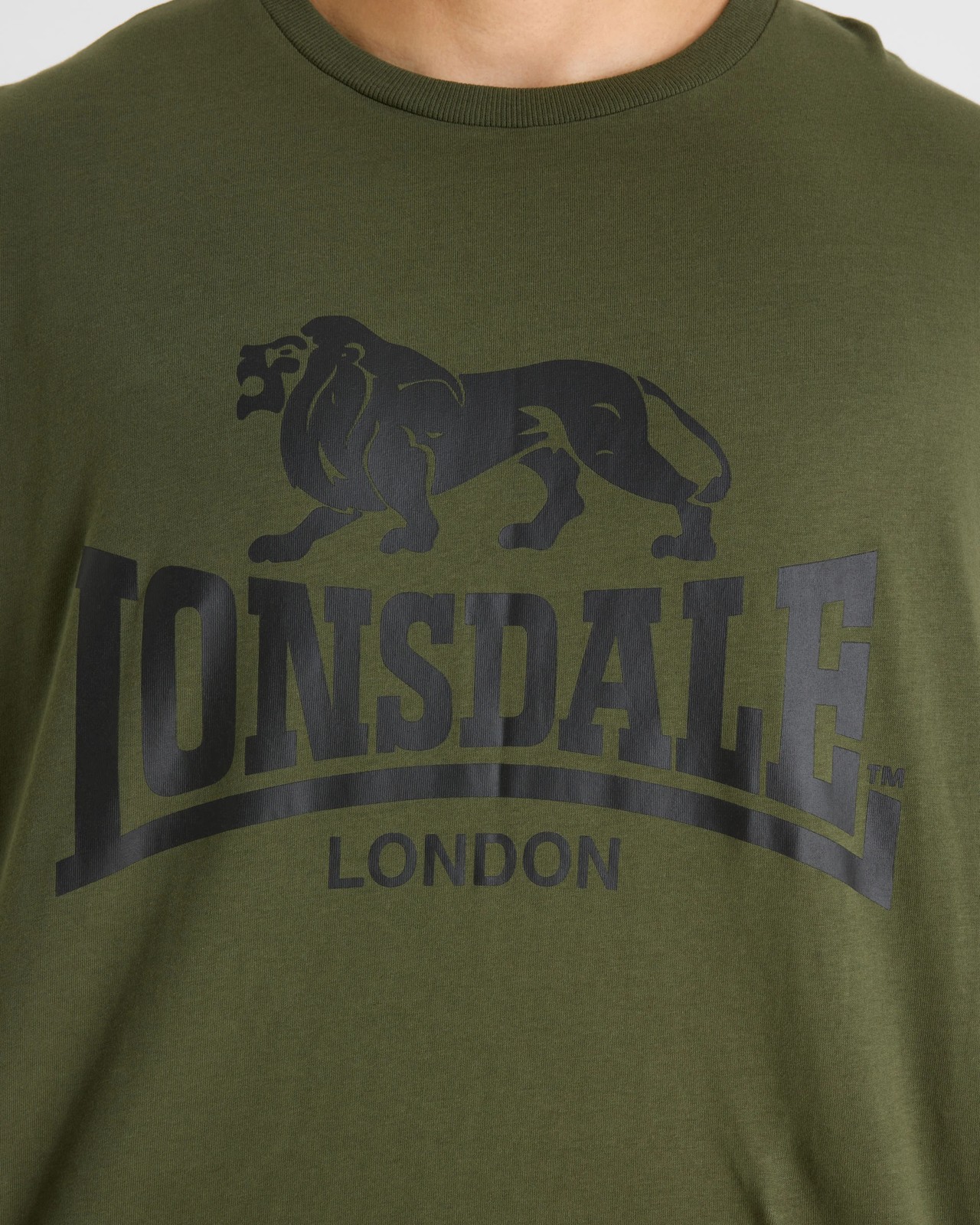 Lonsdale London Plus Size T-Shirt - GreenOlive 3 of 5