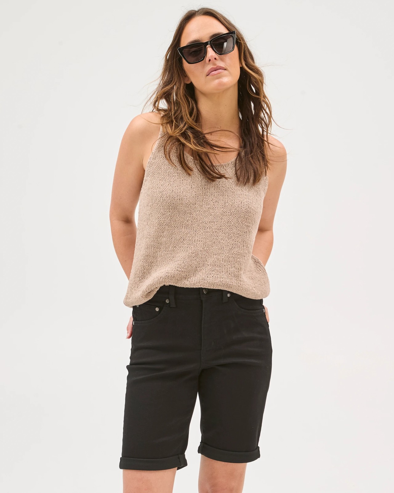 Shape Your Body Bermuda Denim Shorts 2 of 5