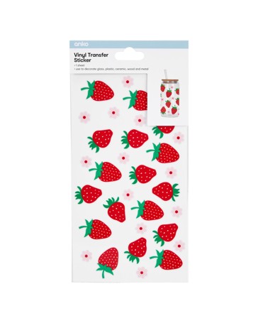 Anko Vinyl Transfer Sticker - Strawberry