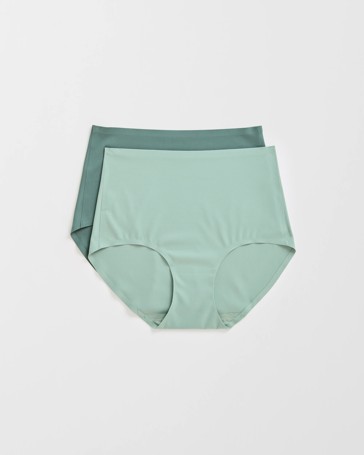 Smooth Moves 2 Pack Bonded No Show Full Briefs