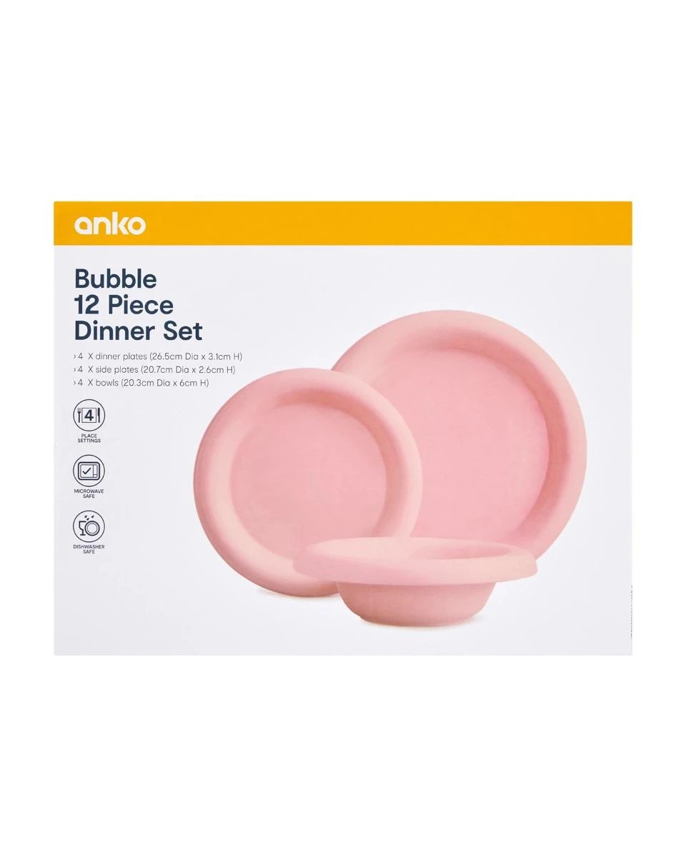 Anko Bubble 12 Piece Dinner Set 5 of 5