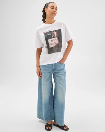 Licensed Love Actually Australian Cotton Christmas Oversized T-Shirt