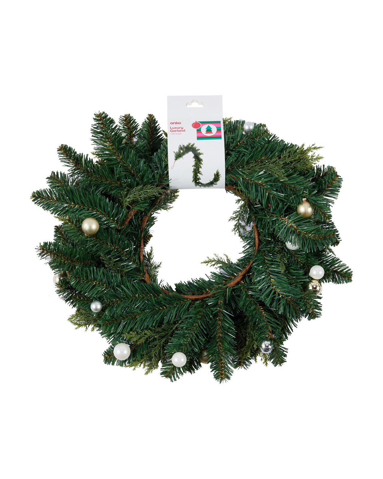 Anko 1.8m Luxury Garland 4 of 4