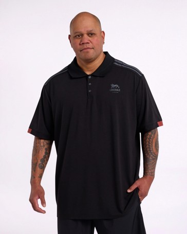 Plus Size Active Polo Top - Lonsdale