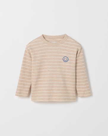 Australian Cotton Blend Long Sleeve Stripe T-Shirt