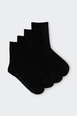 Bonds 4 Pack Logo Light 1/2 Crew Socks