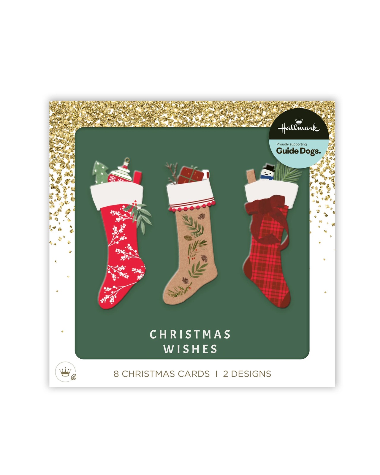 8 Pack Hallmark Boxed Christmas Cards - Ornaments and Stockings 5 of 5