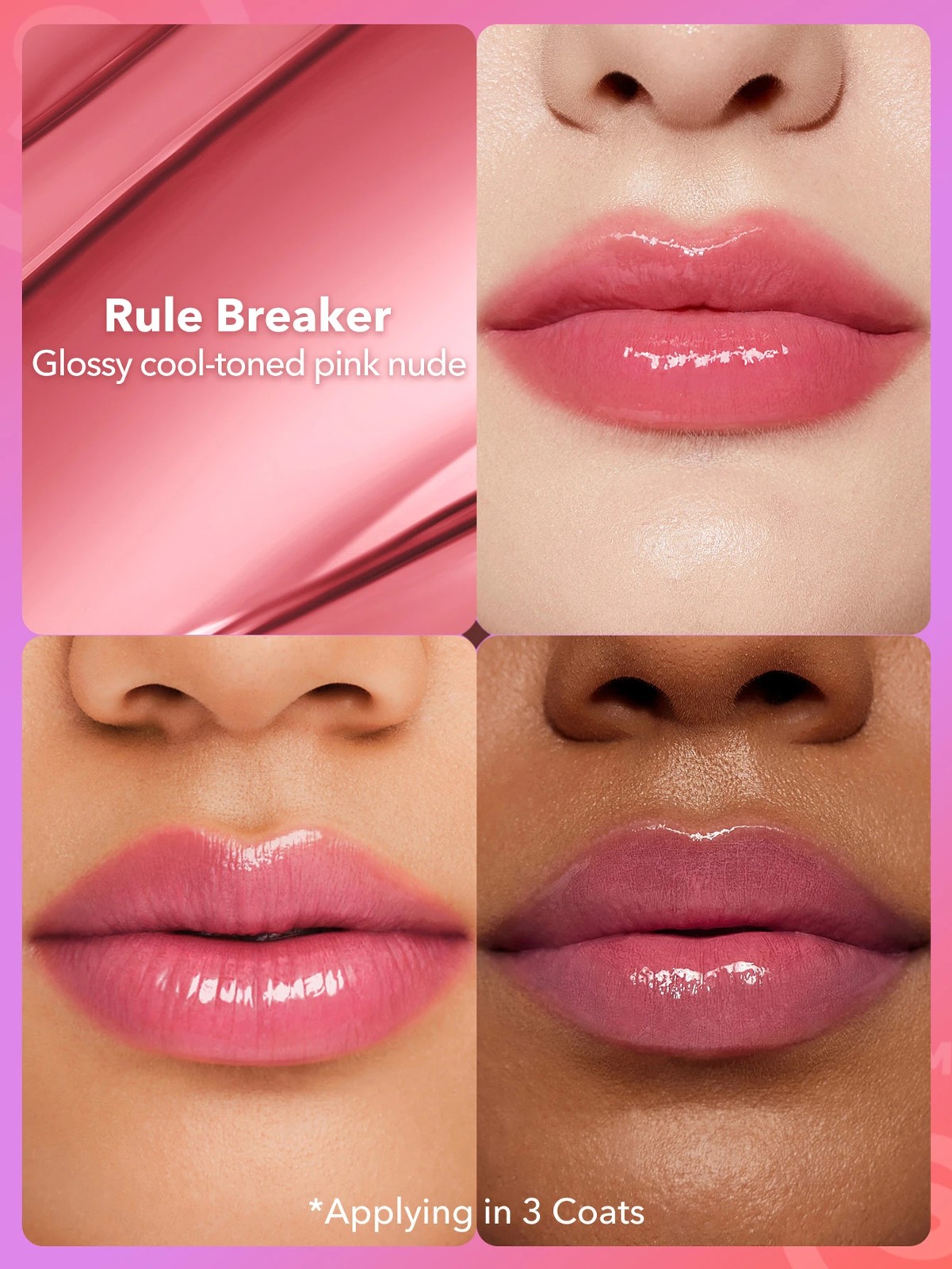 SHEGLAM Mirror Kiss High-Shine Lipstick - Rule Breaker 2 of 5