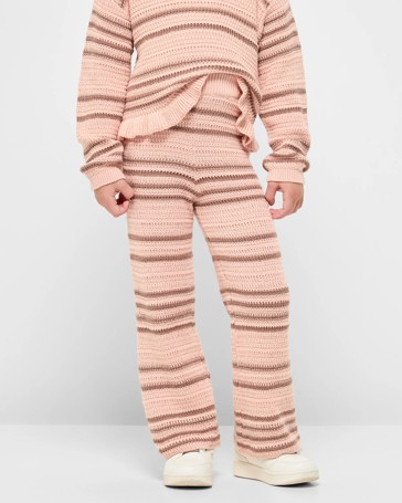 Australian Cotton Fashion Crochet Stripe Pants