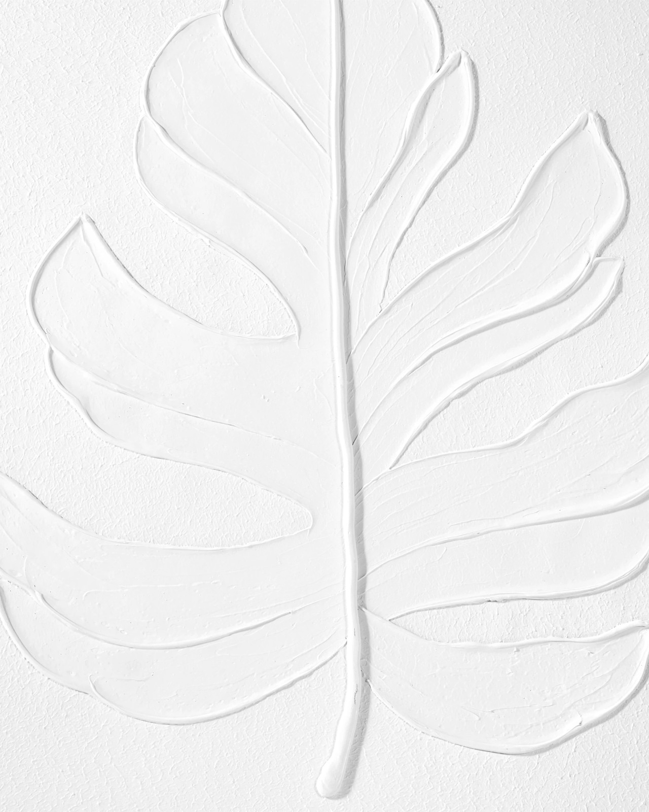 Anko Textured Leaf Framed Canvas - 80cm x 80cm 3 of 5