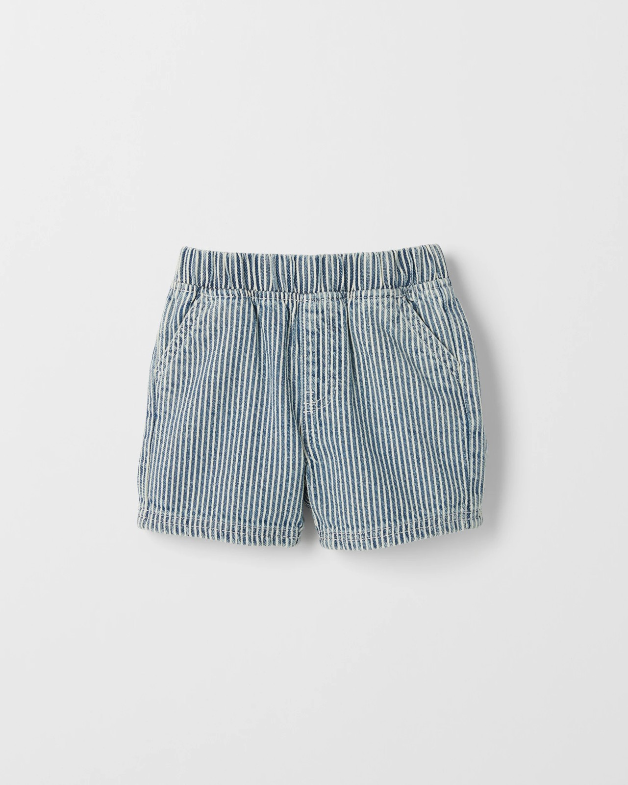 Baby Elastic Waist Denim Shorts 4 of 5