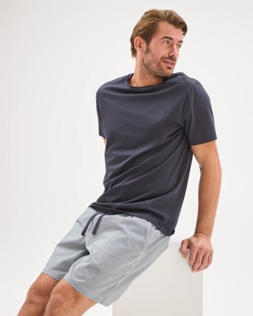 Australian Cotton Micro Stripe Shorts