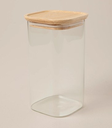 Flinders 1400ml Square Glass Canister